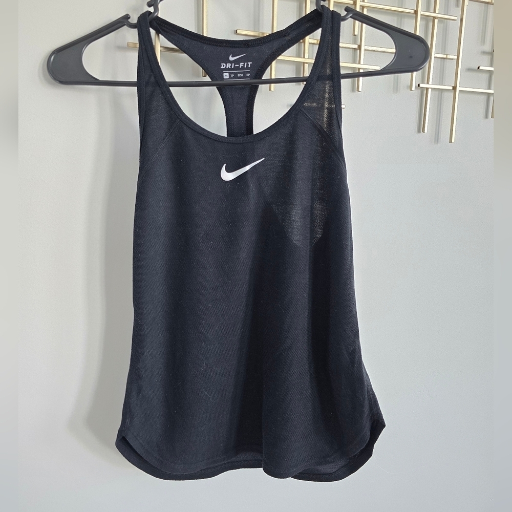 Nike Black Sleeveless Tank Top with Racerback Design​​